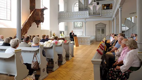Evangelischer Gottesdienst in der Neanderkirche; Foto: Sergej Lepke