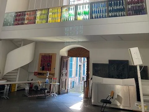 Berger Kirche von Innen im Rahmen der Pop-up Seelsorge
